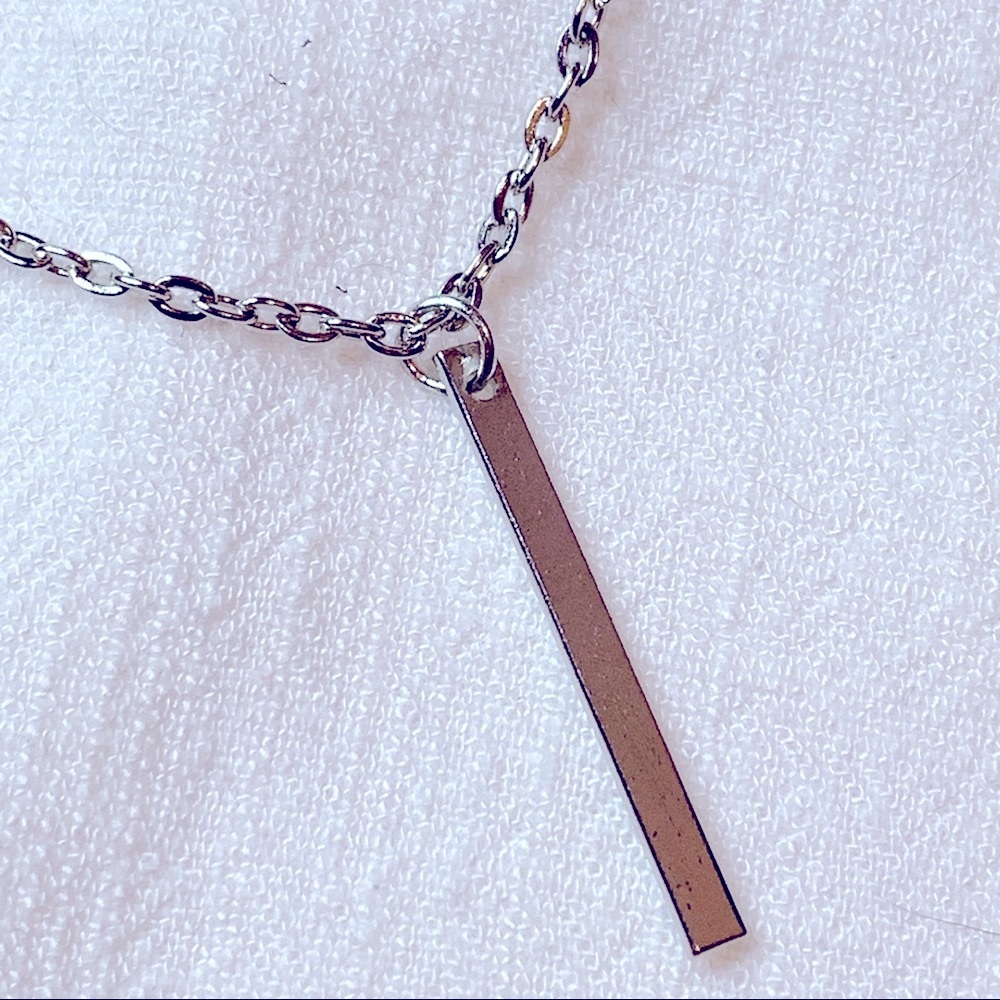 Three Layers Little Pendant Sliver Plated Necklace - Picture 6 of 9